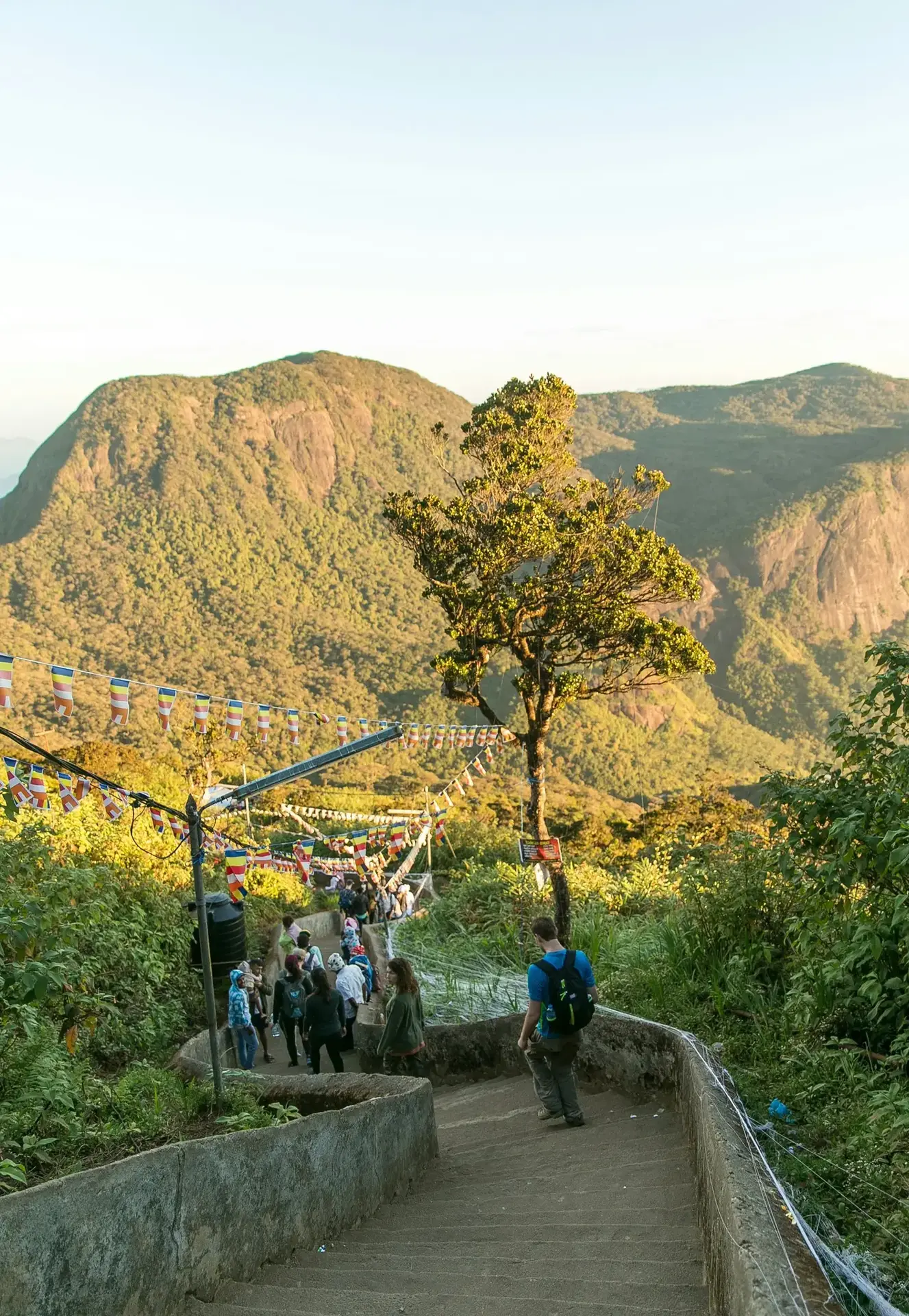 Ethereal Sunrise View from the Summit of Adam's Peak